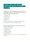 ASE A1 FINAL PAPER 2026 TESTED QUESTIONS WITH ACCURATE SOLUTIONS GRADED A&plus;