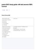 praxis 5047 study guide with test answers 100&percnt; Correct