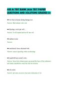 ASE A1 TEST BANK 2026 TEST PAPER QUESTIONS AND SOLUTIONS GRADED A&plus;