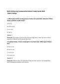 NUR 210 Nursing Fundamentals Week 2 Study Guide 2026 &vert;Galen College