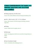 ATMAE COMPREHENSIVE TEST BANK 2026 VERIFIED QUESTIONS AND SOLUTIONS 100&percnt; CORRECT