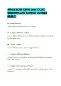 ATMAE EXAM SCRIPT 2026 SOLVED QUESTIONS AND ANSWERS VERIFIED RESULTS
