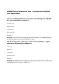 NUR 210 Nursing Fundamentals Week 3 Comprehensive Study Quiz 2026 &vert;Galen College