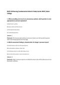 NUR 210 Nursing Fundamentals Week 4 Study Guide 2026 &vert;Galen College