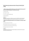 NUR 210 Nursing Fundamentals Week 4 Study Guide 2026 &vert;Galen College
