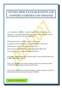 NEVADA MPJE EXAM QUESTIONS AND ANSWERS &lpar;VERIFIED AND UPDATED&rpar;