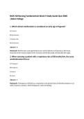 NUR 210 Nursing Fundamentals Week 5 Study Guide Quiz 2026 &vert;Galen College
