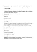 NUR 210 Nursing Fundamentals Week 6 Study Guide 2026&sol;2027 &vert;Galen College