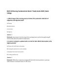 NUR 210 Nursing Fundamentals Week 7 Study Guide 2026 &vert;Galen College