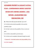 AD Banker Property & Casualty Exam Prep 2026&colon; 200 Practice Questions & Rationales &vert; Pass Your Insurance Licensing Test on the First Try