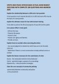 OPOTA OHIO PEACE OFFICER BASIC ACTUAL EXAM NEWEST  2025&sol;2026 WITH COMPLETE 200 QUESTIONS AND ANSWERS  2026