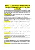Evolve HESI Fundamentals Practice Exam  Questions With Accurate Answers 20252026  A&plus; Grade&period; 