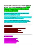 Michigan Funeral Establishments Medical Waste Regulations &vert; Compliance Guide Description&colon; Guide covering medical waste handling and regulations for funeral establishments&period; Keywords&colon; funeral regulations&comma; medical waste&comma; Michigan law&comma; compliance&comma; waste dispo