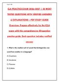 CLA Practice Exam 2026 &vert; 200 Q&A &plus; Rationales &vert; Pass Literacy Assessment