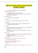 NYS REALESTATEU FINAL EXAM CHECKED AND VERYFIED NEWEST