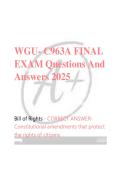 WGU- C963A FINAL  EXAM Questions And  Answers 2025