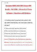 NURS 5433 FNP II Exam Bundle 2026 &vert; 200 Q&A &plus; Rationales &vert; UTA Pass Guarantee