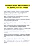 Garbology&colon; Waste Management & Society Study Guide &vert; Environmental Impact Notes Description&colon; Study material exploring waste management practices and their impact on society&period; Keywords&colon; garbology&comma; waste management&comma; environmental impact&comma; sustainability&comma; waste