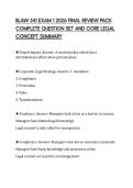 BLAW 341 EXAM 1 2026 FINAL REVIEW PACK  COMPLETE QUESTION SET AND CORE LEGAL  CONCEPT SUMMARY 