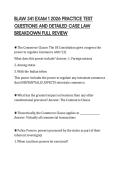 BLAW 341 EXAM 1 2026 PRACTICE TEST  QUESTIONS AND DETAILED CASE LAW  BREAKDOWN FULL REVIEW 