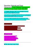 Hazardous Materials & Waste Management Guide &vert; Safety & Disposal Procedures Description&colon; Study guide on hazardous materials handling and waste management practices&period; Keywords&colon; hazardous materials&comma; waste management&comma; safety training&comma; chemical safety&comma; disposa