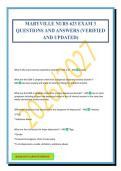 MARYVILLE NURS 623 EXAM 3 QUESTIONS AND ANSWERS &lpar;VERIFIED AND UPDATED&rpar;