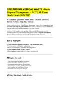 Discarding Medical Waste Guide &vert; Safe Disposal Procedures & Standards Description&colon; Guide outlining safe methods for disposing of medical waste in healthcare environments&period; Keywords&colon; medical waste disposal&comma; safety procedures&comma; healthcare waste&comma; biohazard&comma; wa