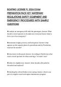 BOATING LICENSE FL 2026 EXAM  PREPARATION PACK KEY WATERWAY  REGULATIONS SAFETY EQUIPMENT AND  EMERGENCY PROCEDURES WITH SAMPLE  QUESTIONS