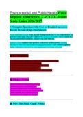 Environmental & Public Health Waste Management Guide &vert; Safety & Regulations Description&colon; Study material covering waste management practices in environmental and public health sectors&period; Keywords&colon; public health&comma; environmental safety&comma; waste management&comma; regula