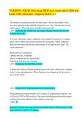 NURSING NR324 Med surg HESI exit exam latest 2026 test  bank with rationales complete Rated A&plus; 