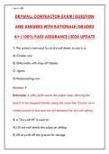 Drywall Contractor Exam 2026 &vert; 200 Q&A &plus; Rationales &vert; Pass Certification