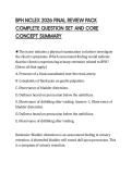 BPH NCLEX 2026 FINAL REVIEW PACK  COMPLETE QUESTION SET AND CORE  CONCEPT SUMMARY 