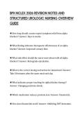 BPH NCLEX 2026 REVISION NOTES AND  STRUCTURED UROLOGIC NURSING OVERVIEW  GUIDE