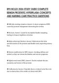BPH NCLEX 2026 STUDY GUIDE COMPLETE  BENIGN PROSTATIC HYPERPLASIA CONCEPTS  AND NURSING CARE PRACTICE QUESTIONS 