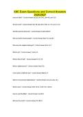 IUIC Exam Questions and Correct Answers 2026&sol;2027