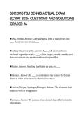 BSC2010 FSU DENNIS ACTUAL EXAM  SCRIPT 2026 QUESTIONS AND SOLUTIONS  GRADED A&plus;