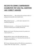 BSC2010 FSU DENNIS COMPREHENSIVE  EXAMINATION TEST 2026 FULL QUESTIONS  AND CORRECT ANSWERS 
