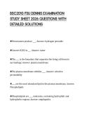 BSC2010 FSU DENNIS FINAL STUDY GUIDE  2026 COMPLETE SOLVED QUESTIONS  100&percnt; CORRECT