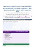 HESI RN Exit Exam V1 &mdash; NGN Test Bank 2026&sol;2027 Next Generation NCLEX &lpar;NGN&rpar; Case Studies & MCQ &vert; Questions & Verified Answers &vert; 100&percnt; Guaranteed Pass