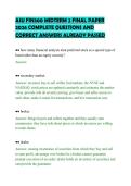 ASU FIN300 MIDTERM 2 FINAL PAPER 2026 COMPLETE QUESTIONS AND CORRECT ANSWERS ALREADY PASSED
