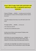 Airport SIDA id badge EXAM 2026 QUESTIONS AND  VERIFIED SOLUTIONS &vert;ELABORATED &DETAILED  ANSWERS&excl;&excl;