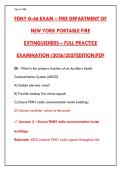 FDNY G-46 Exam 2026 &vert; 200 Q&A &plus; Rationales &vert; Portable Fire Extinguishers Certification