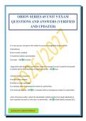 ORION SERIES 65 UNIT 5 EXAM QUESTIONS AND ANSWERS &lpar;VERIFIED AND UPDATED&rpar;