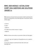 BSNC 3020 MODULE 1 ACTUAL EXAM  SCRIPT 2026 QUESTIONS AND SOLUTIONS  GRADED A&plus; 