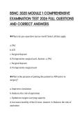 BSNC 3020 MODULE 1 COMPREHENSIVE  EXAMINATION TEST 2026 FULL QUESTIONS  AND CORRECT ANSWERS 
