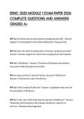 BSNC 3020 MODULE 1 EXAM PAPER 2026  COMPLETE QUESTIONS AND ANSWERS  GRADED A&plus;
