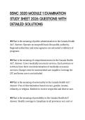 BSNC 3020 MODULE 1 EXAMINATION  STUDY SHEET 2026 QUESTIONS WITH  DETAILED SOLUTIONS