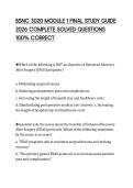 BSNC 3020 MODULE 1 FINAL STUDY GUIDE  2026 COMPLETE SOLVED QUESTIONS  100&percnt; CORRECT