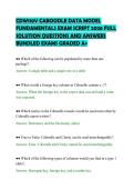 CDW110V CABOODLE DATA MODEL  FUNDAMENTALS EXAM SCRIPT 2026 FULL  SOLUTION QUESTIONS AND ANSWERS  BUNDLED EXAMS GRADED A&plus; 