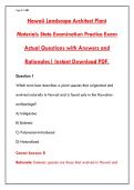 Hawaii Landscape Architect Plant Materials Exam 2026 &vert; 200 Practice Questions & Answers &vert; Pass Your State Test